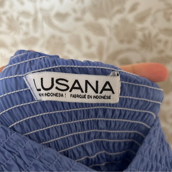 LUSANA Amanda Uprichard Midi Dress – Aero/Ivory, Size M - Picture 4 of 6